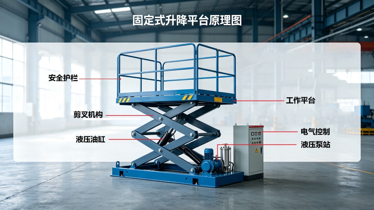 固定式升降平台的原理和作用原理图
